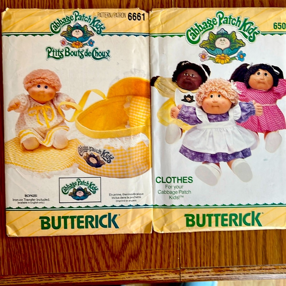 Uncut patters for Cabbage Patch Kids dolls